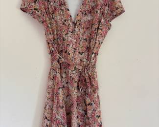 MSK Floral Tie Waist Dress – Size 12
