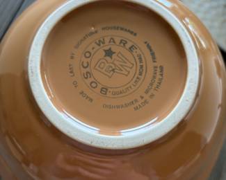 Bosco-Ware Brown Pottery Bowl