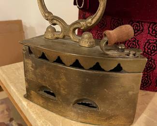 Heavy Brass Coal Clothes Iron