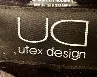 Utex Design Black Fringe Coat