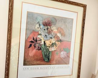 Framed Print Van Gogh Roses & Anemones