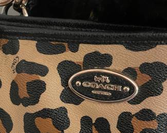 Coach Leopard Print Shoulder Bag
