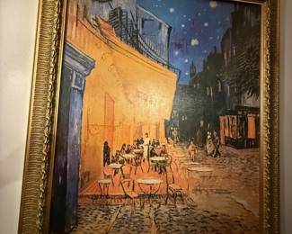 Framed Print "Sidewalk Café at Night" by Vincent Van Gogh