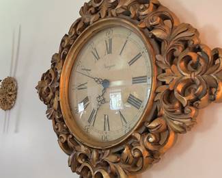 Newgate Ornate Gold Tone Wall Clock