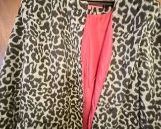 Betsy Johnson Cheetah Print Peacoat – Size XL