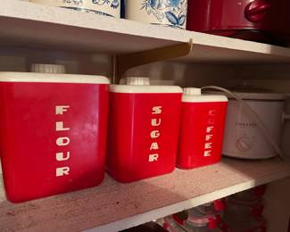 1950s Lustro Ware Canister Set