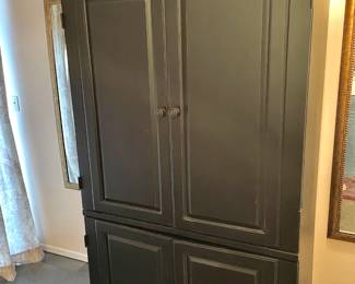 Black Painted Large Wardrobe