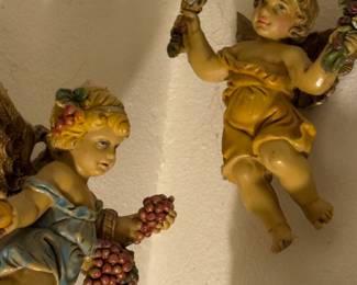 Italian Style Cherub Wall Decor