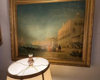 Framed Venice Italy Scene Print