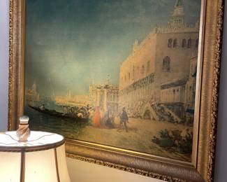 Framed Venice Italy Scene Print