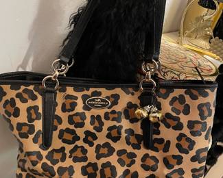 Coach Leopard Print Shoulder Bag