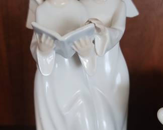 NAO by Lladro Girl & Boy Angel's Singing Figurine