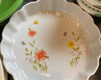Andrea By Sadek "Country Flowers" Tart Dish
