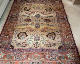 Golden Treasures Sphinx Egyptian Rug – 5' x 7'
