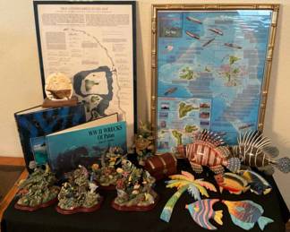 Dive Maps Ocean Decor