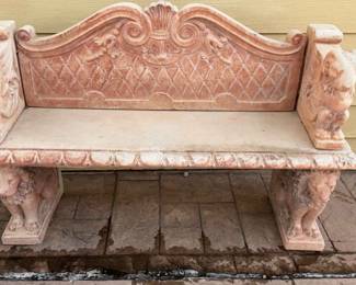 Concrete Garden Bench