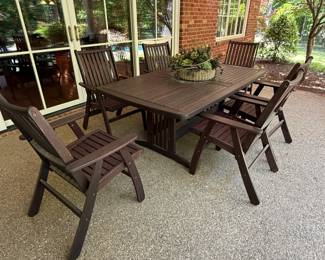 Jarrah Wood Outdoor Dining Set