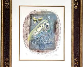 Lot 1670 Original Marc Chagall Lithograph Dedicace