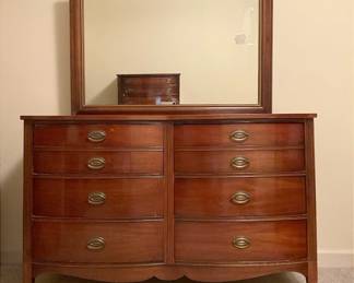 Mahogany Colored Dresser Mirror