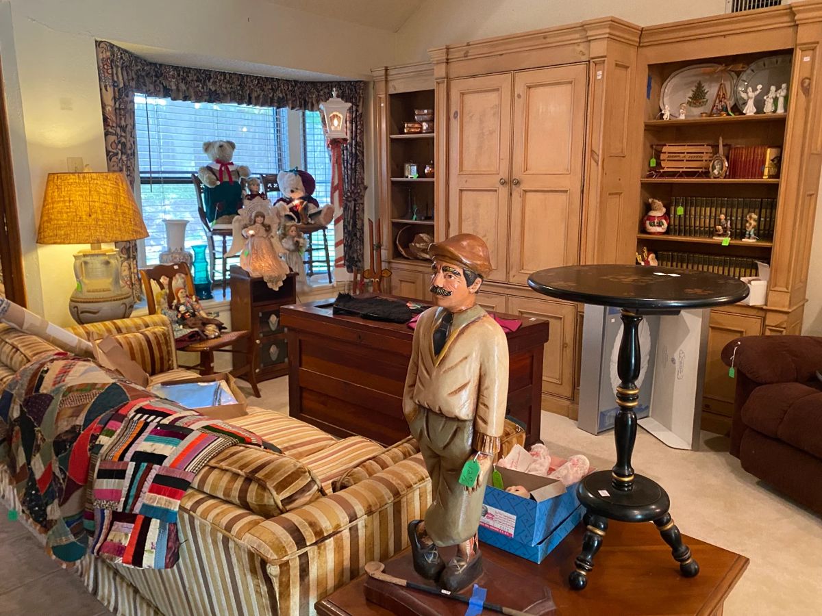Living Room full of decoratives and one of kind items, Pine Wall Unit, 3 sections, by British Traditions