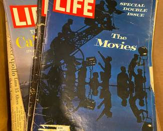 Assortment of Vintage life Magazines