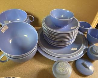 Light Blue set of Vernon Ulta California pottery
