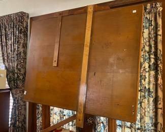 Antique Easel/drafting table by H.E. Smith Co Drawing Room Furniture, made in Michigan, T squares