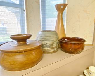 Assortment of Mid Century pottery