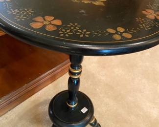 Ethan Allan Stenciled small round table