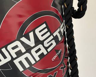 Wave Master black kickboxing bag with base