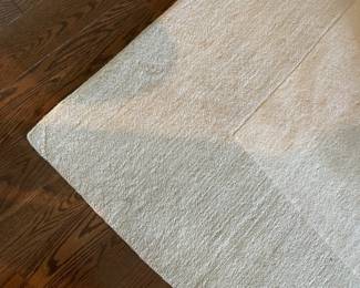 Large area rug - ivory with boarder (9' x 12')