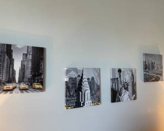 set of 4 canvas prints - NYC