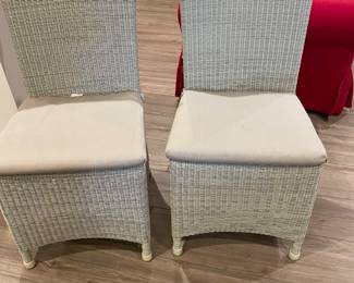 Wicker side chairs - total of 4 available