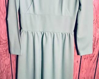 LIME GREEN POLYESTER DAY DRESS