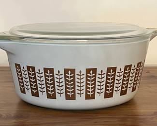 PYREX DELPHITE BLUE GOLD LEAF