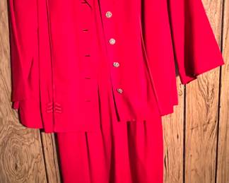 VINTAGE RED SUIT DRESS