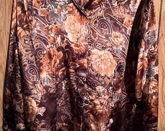 POLY SATIN 70'S BLOUSE