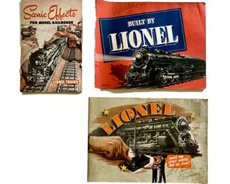 Lionel Toy Train Catalogues and Scenic Effects Booklet, 1939-1946