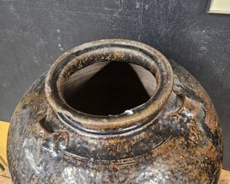 Antique clay pot pottery
