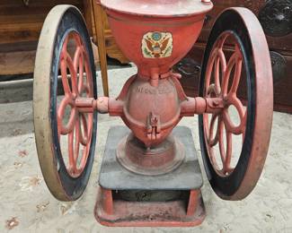 Cast iron antique coffee grinder