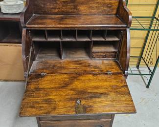 Antique drop down secretary desk