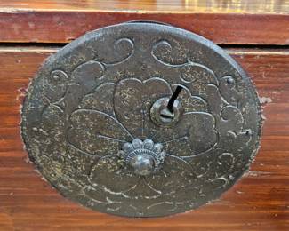 With brass lock