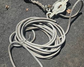 Rope and pulley