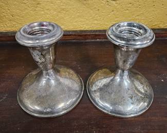 Sterling Silver candle stick holders