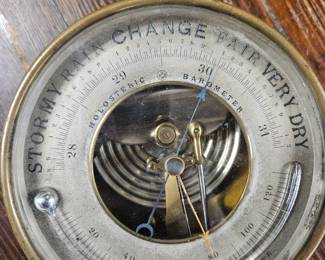Holistic Barometer and Fahrenheit thermometer