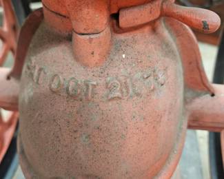 Dated cast iron