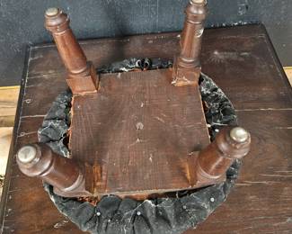 Bottom of foot stool
