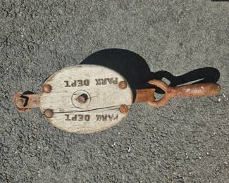 Antique pulley
