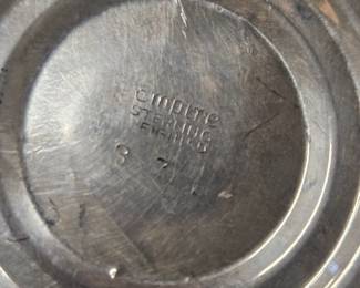 Sterling silver candlestick bottom view