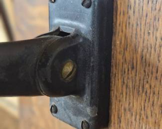 Hardware on antique wall phone